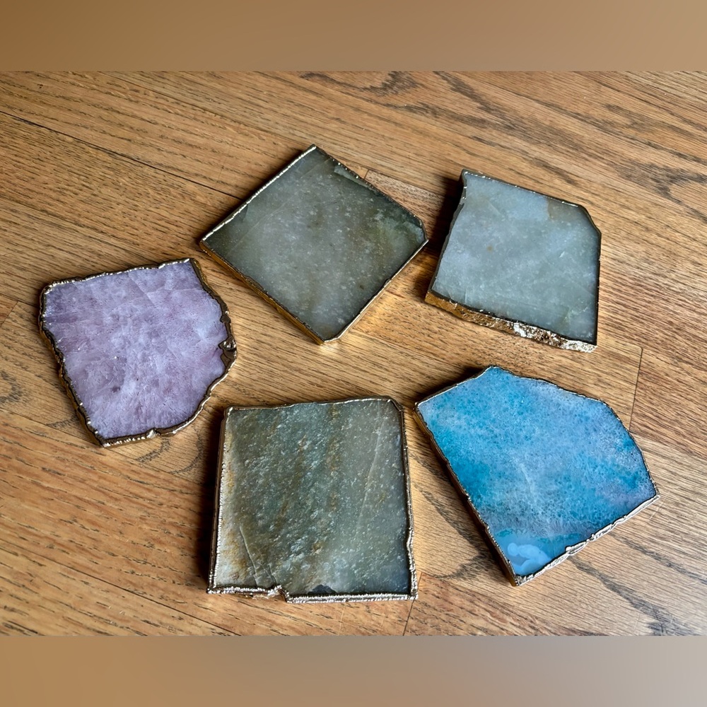 Anthropologie Crystal Coasters (5)
